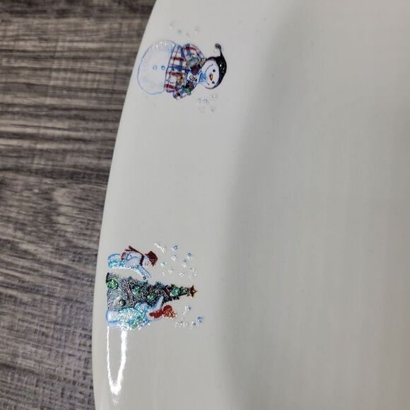 Bath & Body Works 1999 Holiday Edition Snowman Platter - Picture 5 of 10